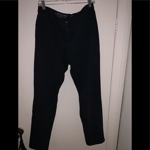 Sonoma Slim Straight Mid Rise Soft Black Jeans